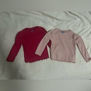 Set of Pink Long Sleeve Tops